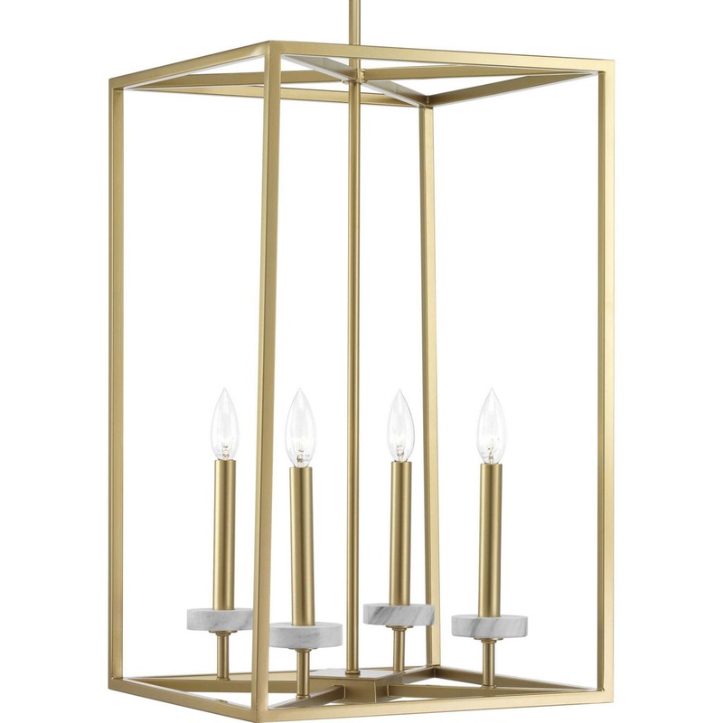 Palacio Four Light Pendant in Vintage Gold