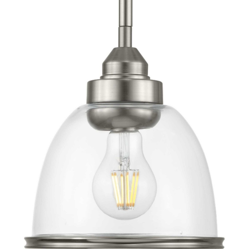 Saluda One Light Mini-Pendant in Brushed Nickel