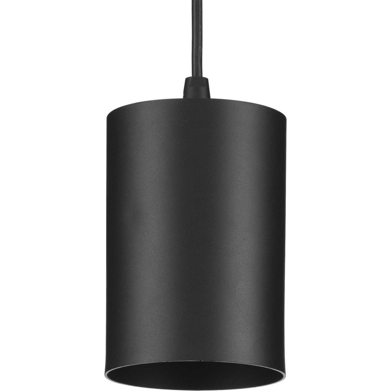 5In Cyl Rnds One Light Pendant in Matte Black
