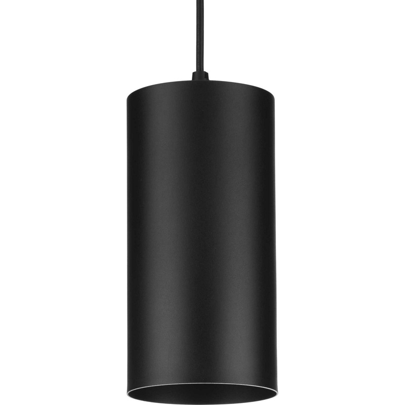 6In Cyl Rnds One Light Pendant in Matte Black