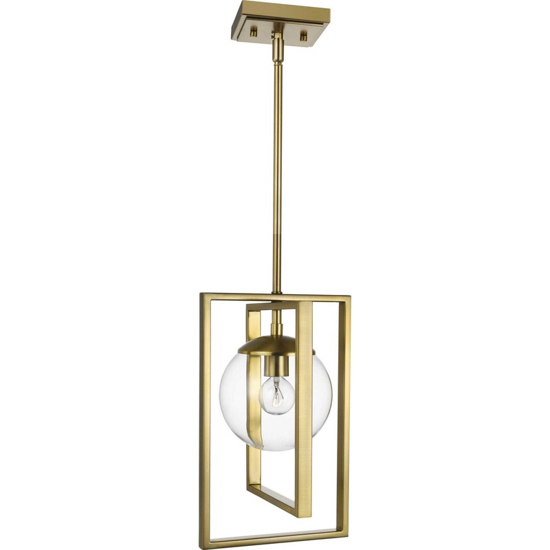 Atwell One Light Pendant in Brushed Bronze