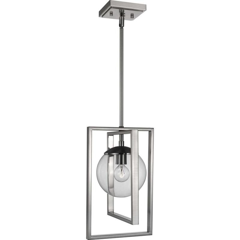 Atwell One Light Pendant in Brushed Nickel