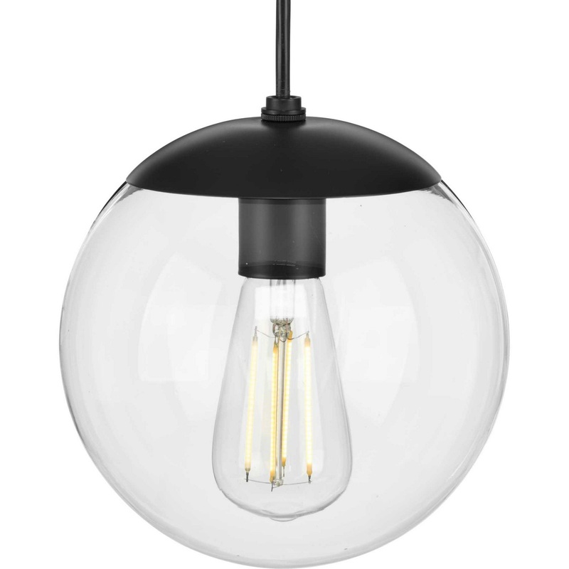Atwell One Light Pendant in Matte Black