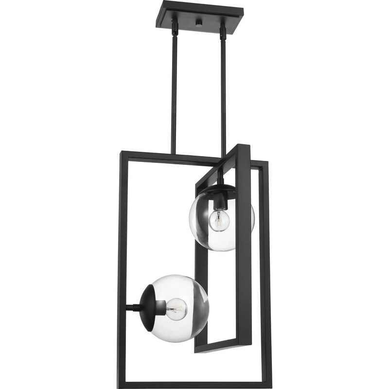 Atwell Two Light Pendant in Black