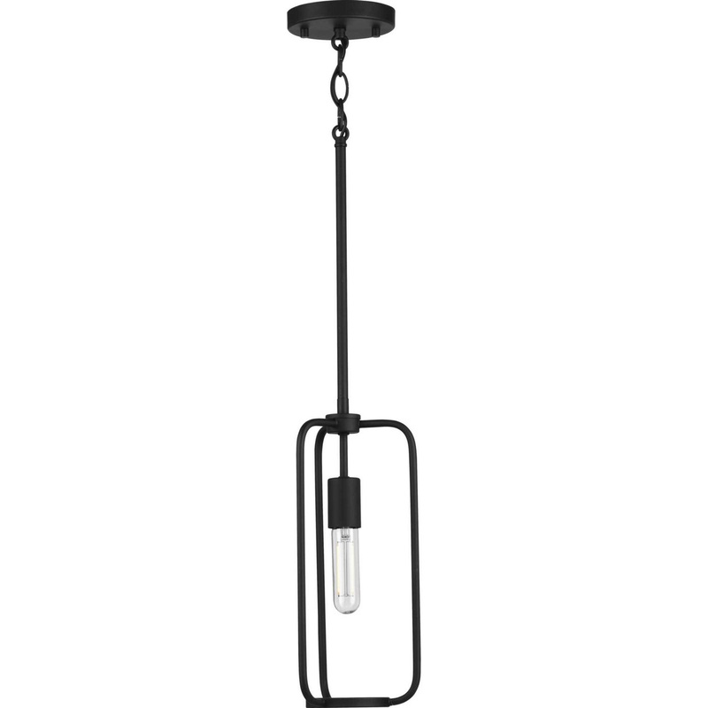 Bonn One Light Mini Pendant in Black