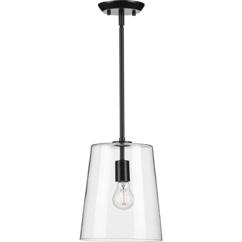 Clarion One Light Pendant in Black