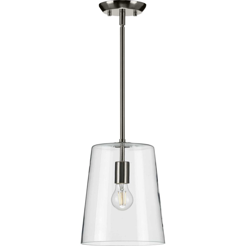 Clarion One Light Pendant in Brushed Nickel