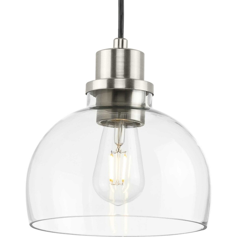 Garris One Light Mini Pendant in Brushed Nickel
