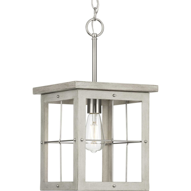Hedgerow One Light Pendant in Brushed Nickel
