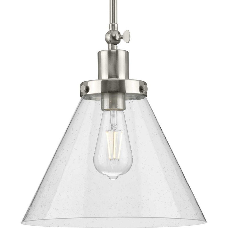 Hinton One Light Pendant in Brushed Nickel