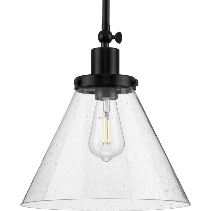 Hinton One Light Pendant in Matte Black