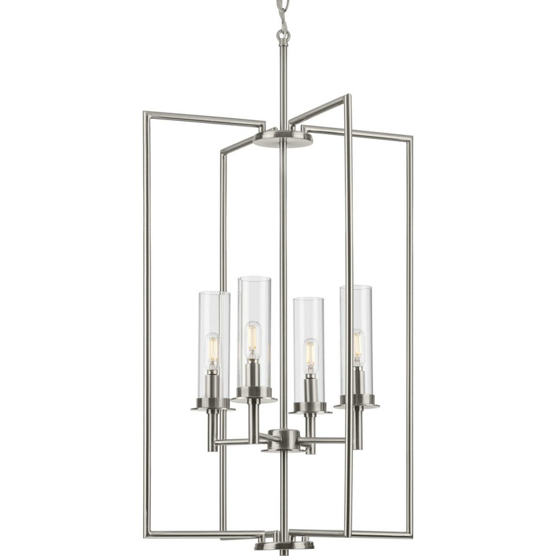 Kellwyn Four Light Foyer Pendant in Brushed Nickel