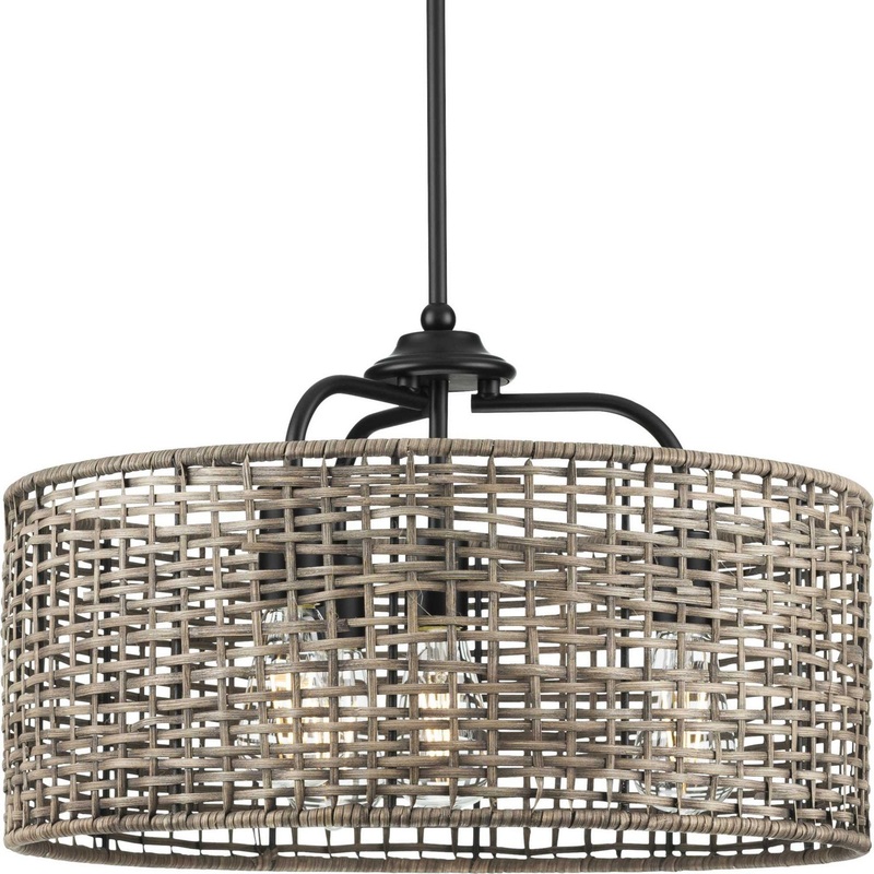 Lavelle Four Light Pendant in Matte Black