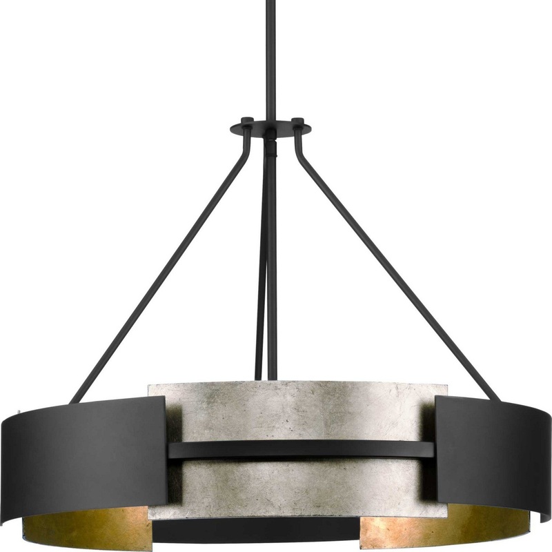 Lowery Five Light Pendant in Matte Black