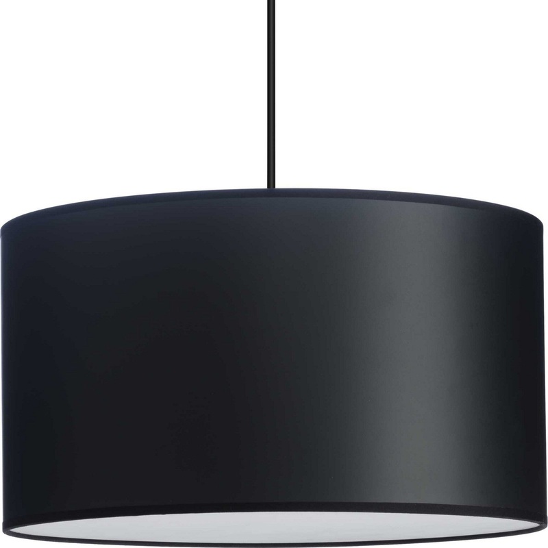 Markor Three Light Pendant in Black Parchment