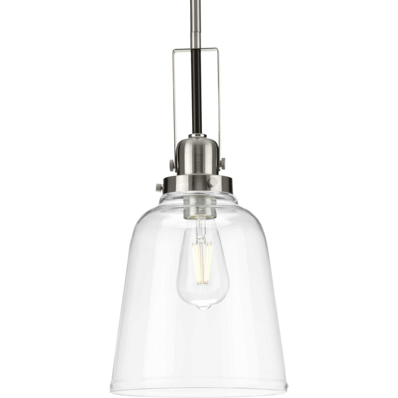 Rushton One Light Pendant in Brushed Nickel