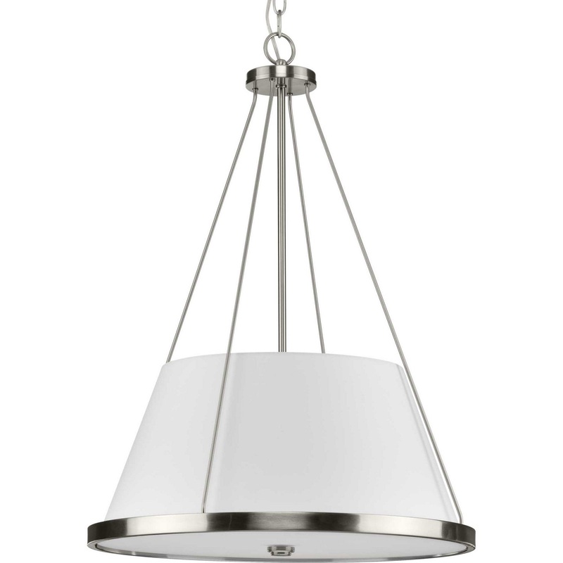 Saffert Three Light Pendant in Brushed Nickel