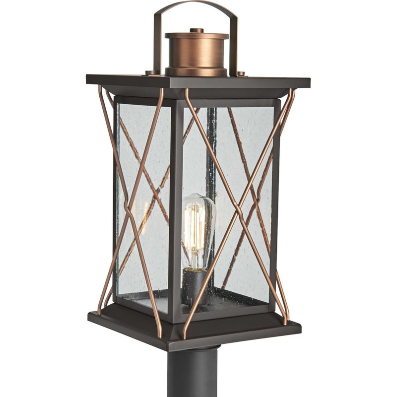 Barlowe One Light Post Lantern in Antique Bronze
