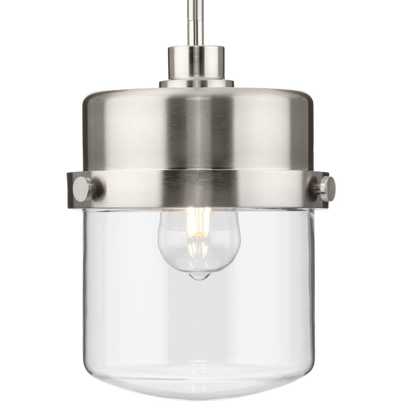 Beckner One Light Pendant in Brushed Nickel