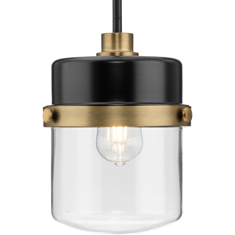 Beckner One Light Pendant in Matte Black