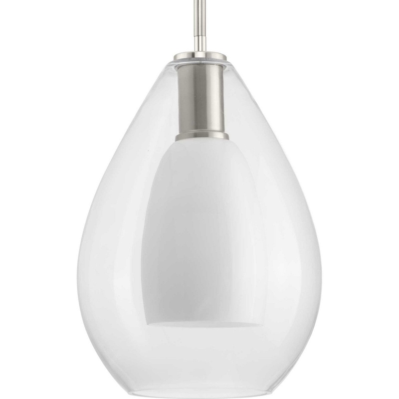 Carillon One Light Pendant in Brushed Nickel