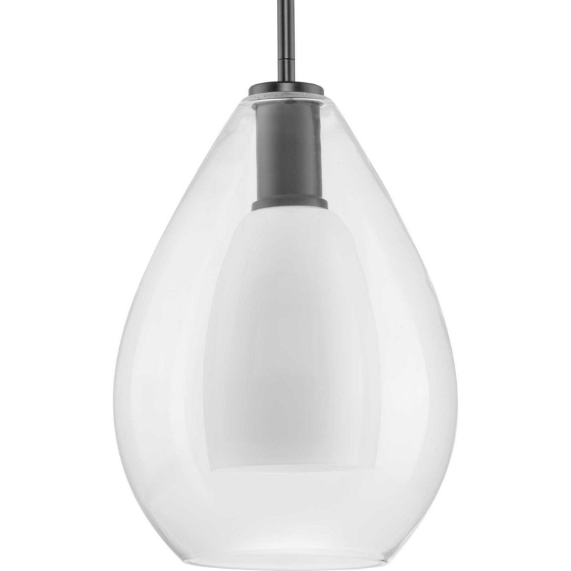 Carillon One Light Pendant in Matte Black