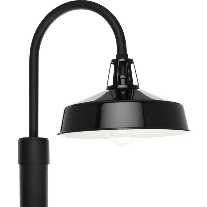 Cedar Springs One Light Outdoor Post Lantern in Black