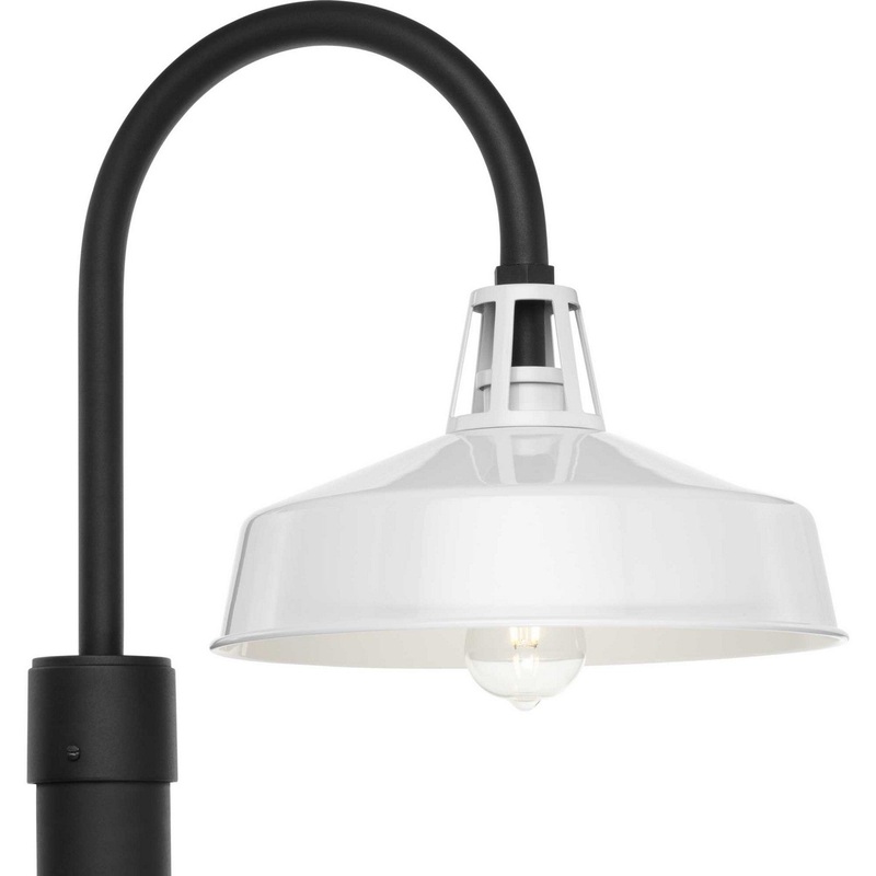 Cedar Springs One Light Outdoor Post Lantern in White