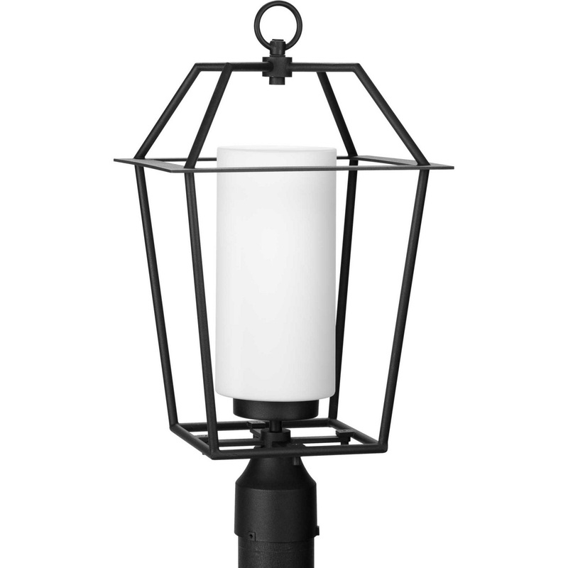 Chilton One Light Outdoor Post Mount in Black