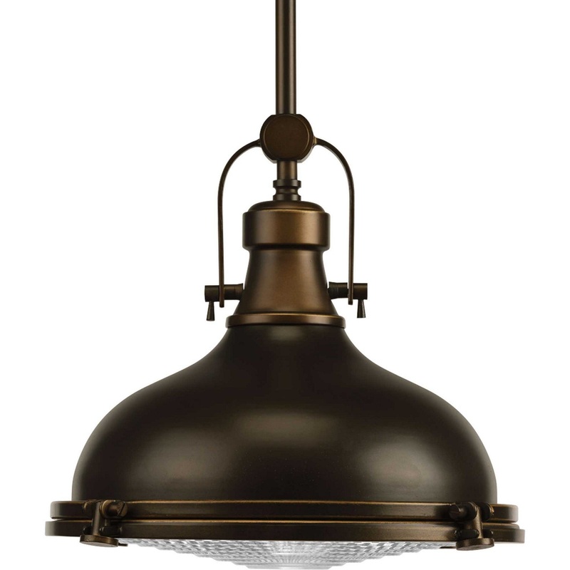 Fresnel Pendant Led LED Pendant in Oil Rubbed Bronze