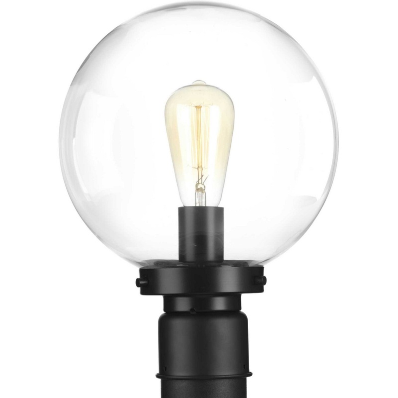 Globe Lanterns One Light Post Lantern in Black