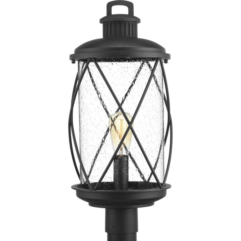 Hollingsworth One Light Post Lantern in Black
