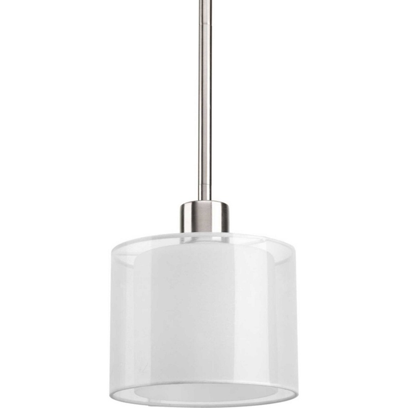 Invite One Light Mini Pendant in Brushed Nickel