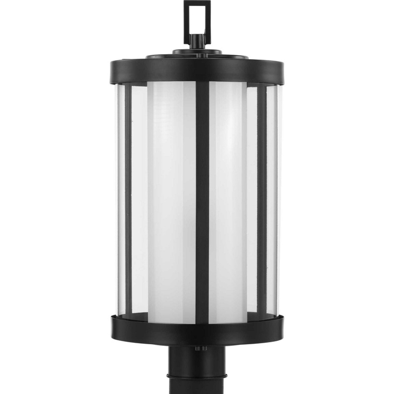 Irondale One Light Post Lantern in Black