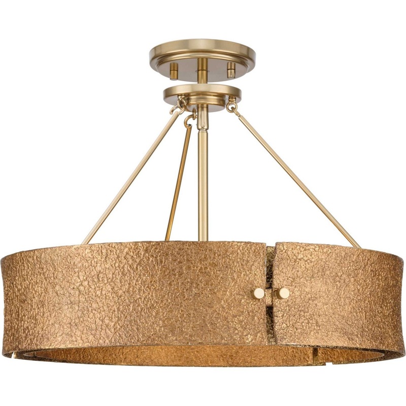 Lusail Four Light Pendant in Soft Gold