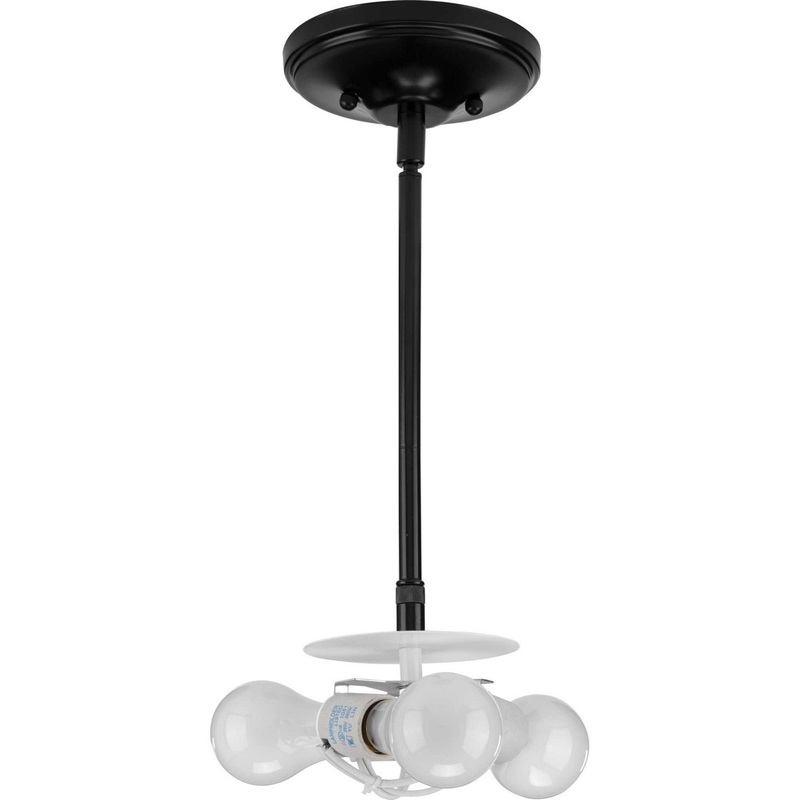 Markor Three Light Pendant in Matte Black