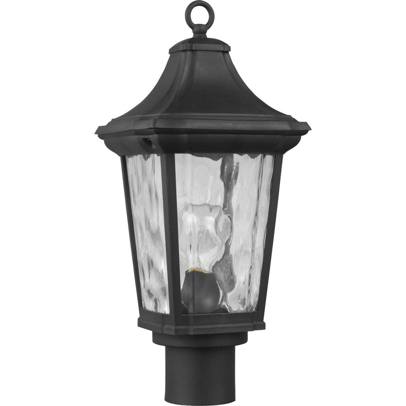 Marquette One Light Post Lantern in Black