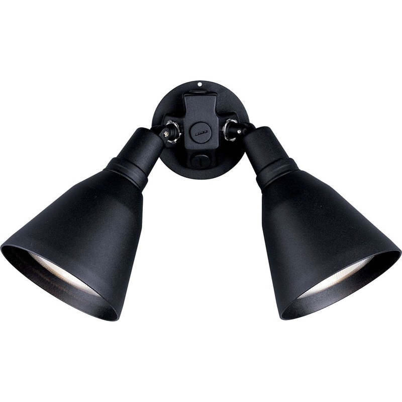 Par Lampholder Two Light Wall Lantern in Black
