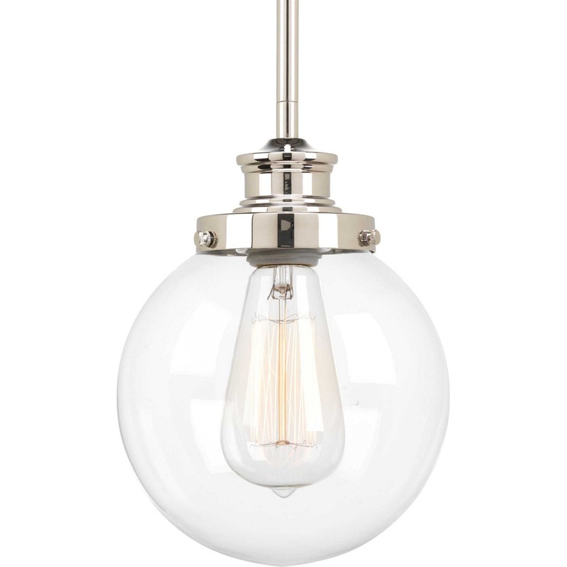 Penn One Light Pendant in Polished Nickel