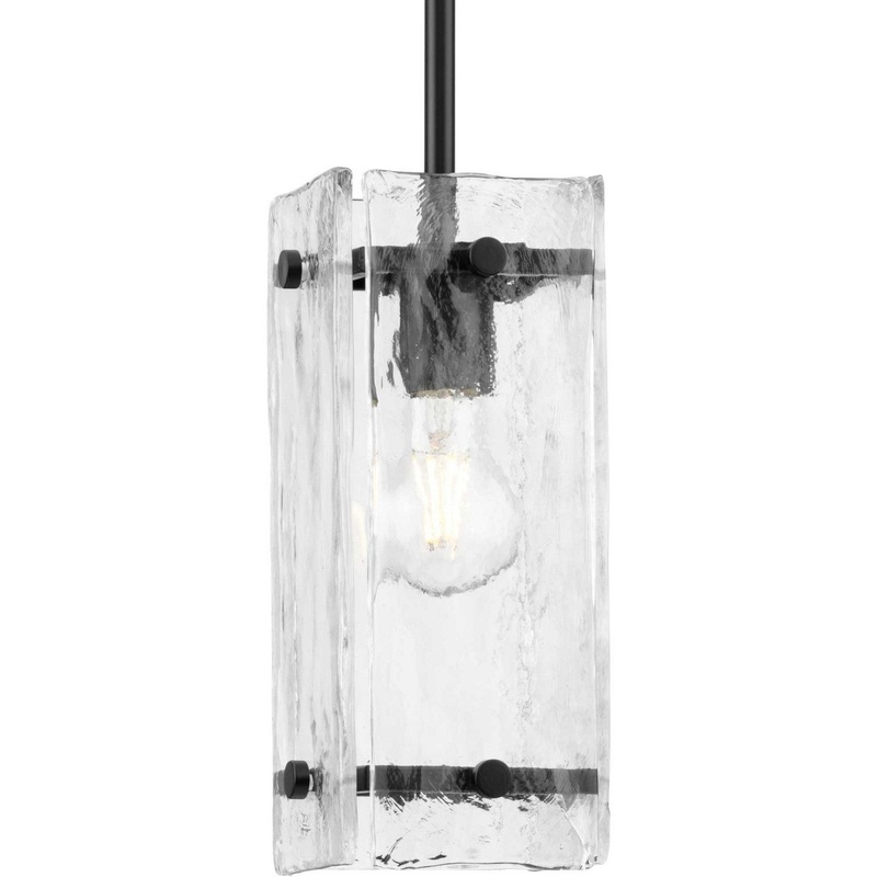 Rivera One Light Pendant in Matte Black