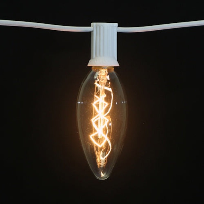 B11 Antique Bulb, Z Filament, 10W, 130V, E17, Clear