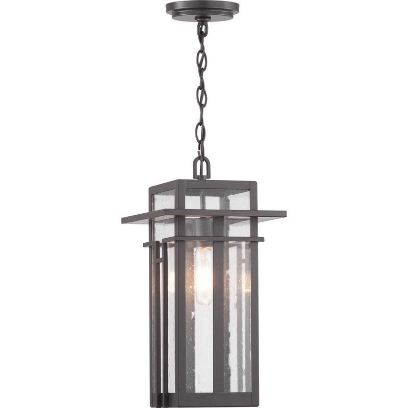 Boxwood One Light Hanging Lantern in Antique Bronze