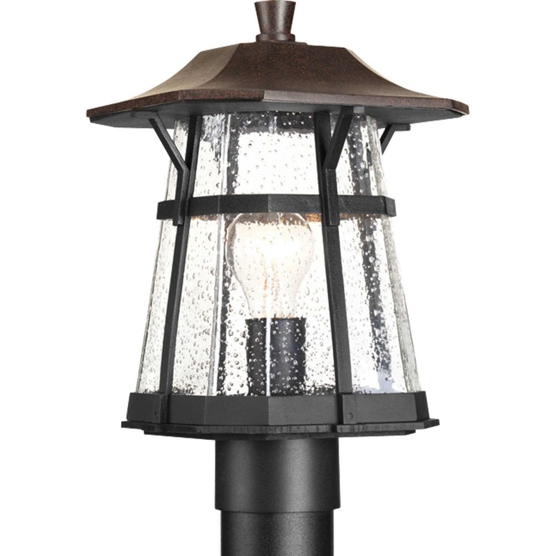 Derby One Light Post Lantern in Espresso