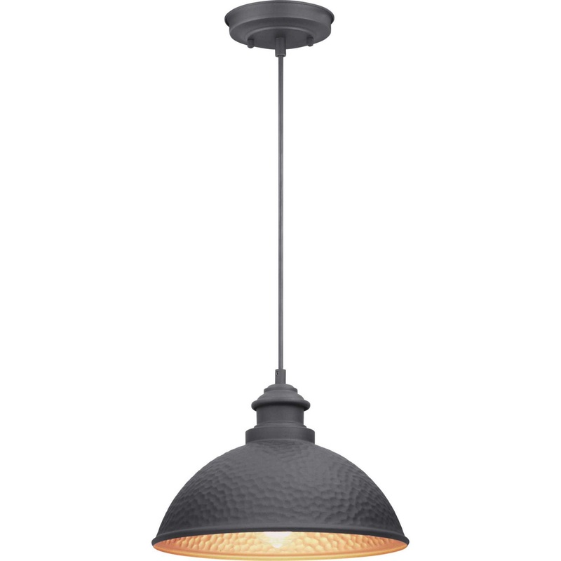 Englewood One Light Hanging Lantern in Black