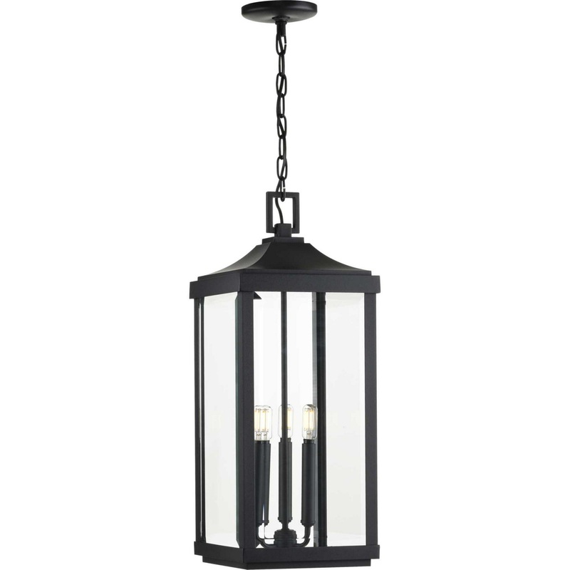 Gibbes Street Three Light Hanging Lantern in Black