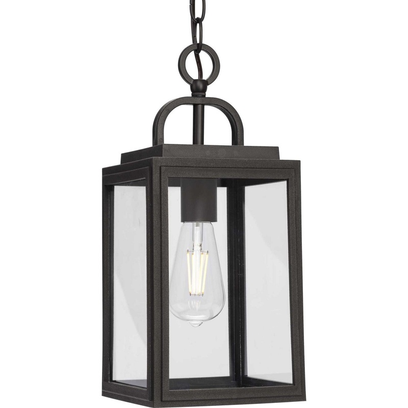 Grandbury One Light Outdoor Hanging Lantern in Antique Bronze