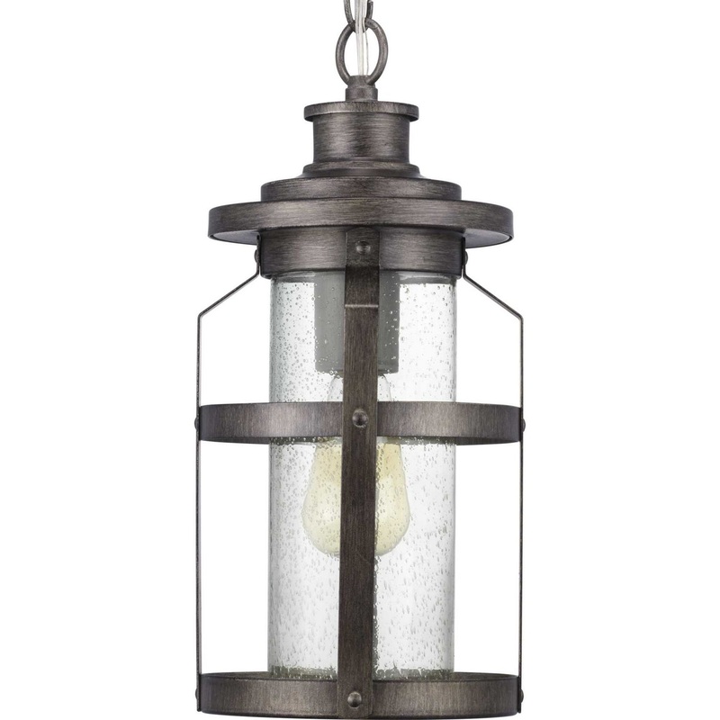 Haslett One Light Hanging Lantern in Antique Pewter