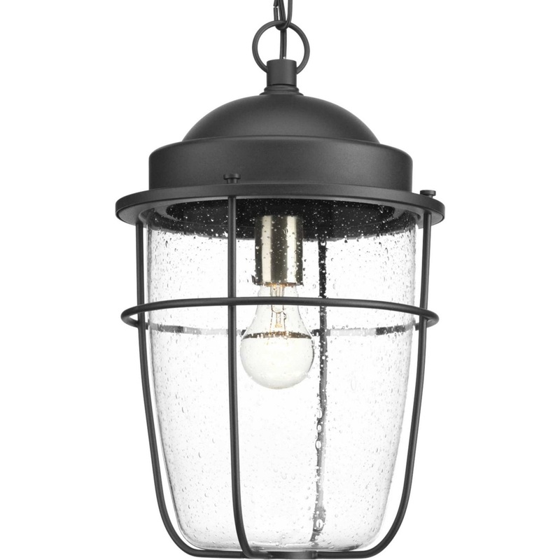 Holcombe One Light Hanging Lantern in Black