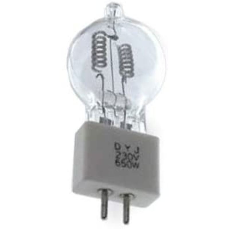 Ushio 1000247 - DYJ - Stage and Studio - G6 - 650 Watt Light Bulb - 230 Volt - G5.3 Base - 3400K (10 Pack)