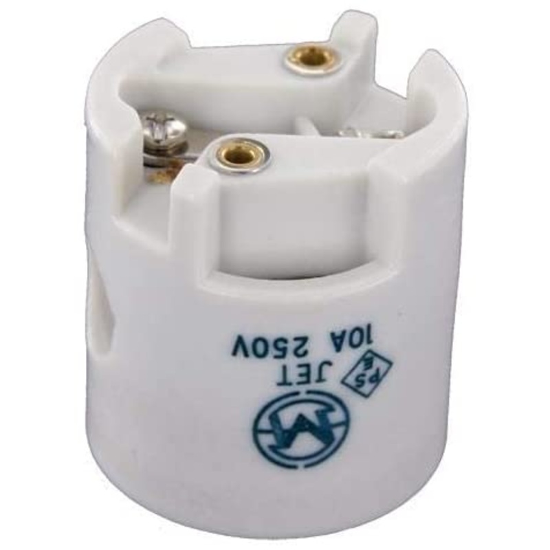 Ushio 1001264 - Medium Prefocus Porcelain Socket (MED PREFOCUS PORCELAIN SKT 250V 10A P28S) (10 Pack)